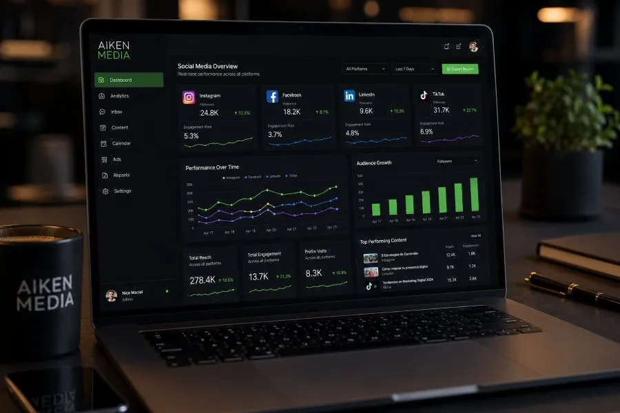 AikenMedia Service - Gestión Redes Sociales